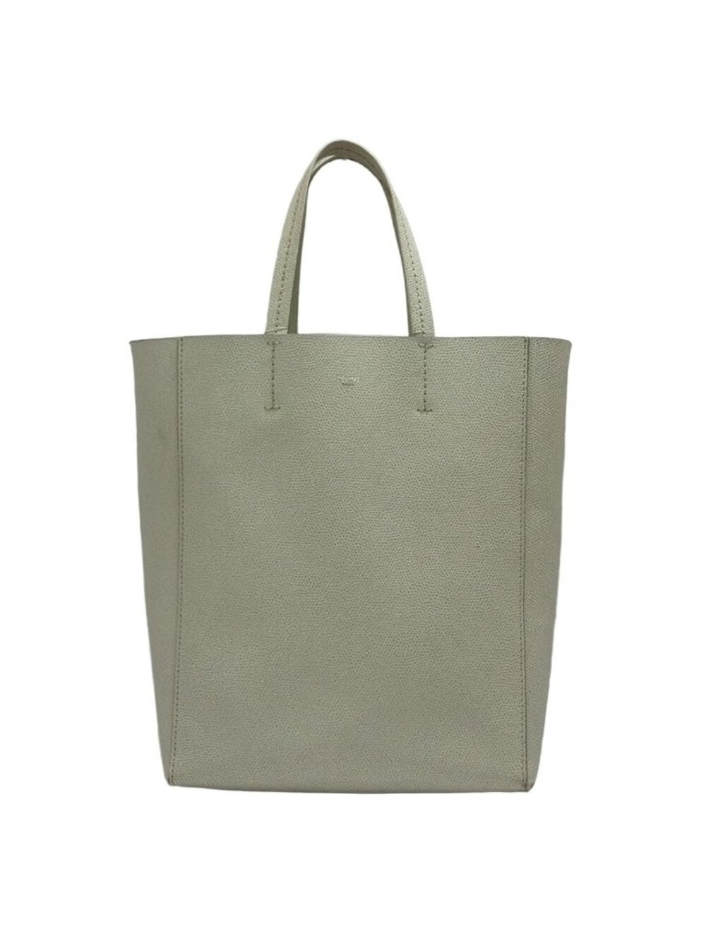 Celine Tote Bag Vertical Cabas Mall White Leather